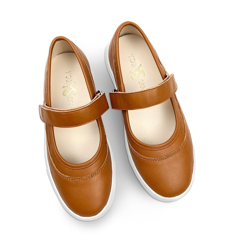 Miss Adeline Slip-On In Chestnut - Kids