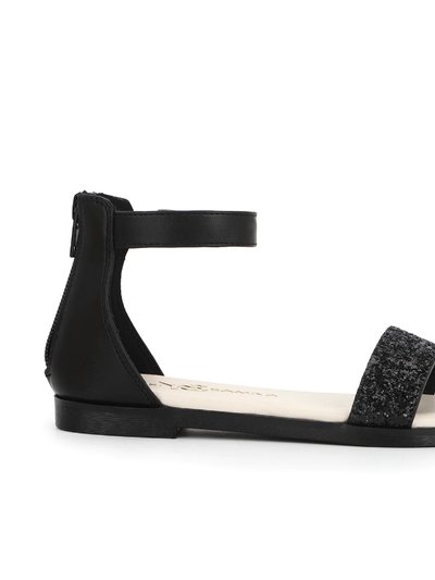 Yosi Samra Miss Cambelle Glitter Sandal In Black - Kids product
