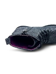 Miss Christie Boot In Black Glitter - Kids
