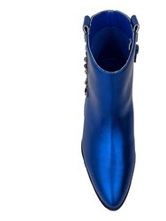 Miss Dallas Gem Western Boot In Blue - Kids
