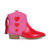 Miss Dallas Western Boot In Pink & Red Hearts - Kids - Pink/Red