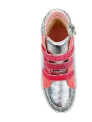 Miss Hannah Sneaker In Pink/Silver - Kids