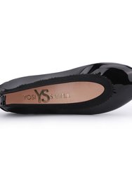 Miss Samara Ballet Flat In Black Patent - Kids