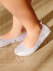 Miss Samara Ballet Flat In Dusty Lavender Patent - Kids