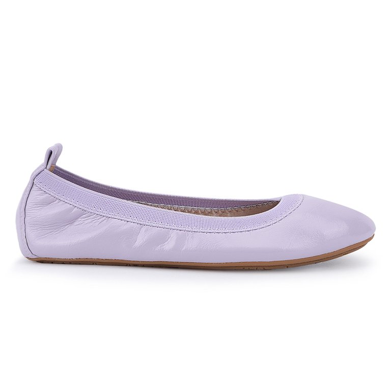 Miss Samara Ballet Flat In Dusty Lavender Patent - Kids - Dusty Lavender