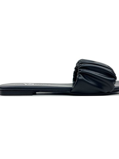 Yosi Samra Naomi Ruched Sandal In Black product