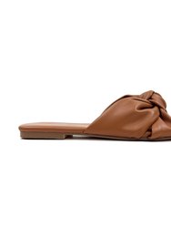 Naya Knotted Sandal In Whiskey - Whiskey