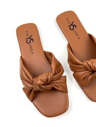 Naya Knotted Sandal In Whiskey