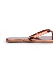 Rivington Flip Flop In Bronze Chrome - Bronze