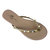 Rivington Stud Flip Flop In Beige