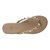 Rivington Stud Flip Flop In Beige