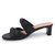 Rowan Heeled Slide In Black