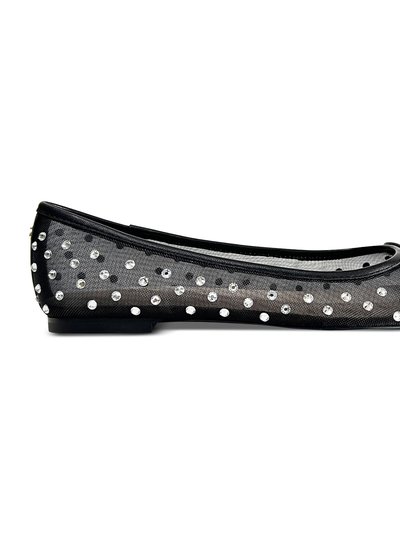 Yosi Samra Sadie Ballet Flat In Black Crystal Mesh product