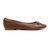 Sadie Ballet Flat In Brown Nappa Leather - Brown Leather