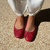 Sadie Ballet Flat In Red Nappa Leather