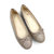 Sadie Ballet Flat In Taupe Nappa Leather