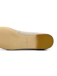 Sadie Ballet Flat In Taupe Nappa Leather