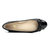 Sadie Quilted Ballet Flat In Black Leather