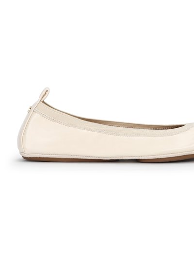 Yosi Samra Samara Foldable Ballet Flat In Beige Patent Leather product