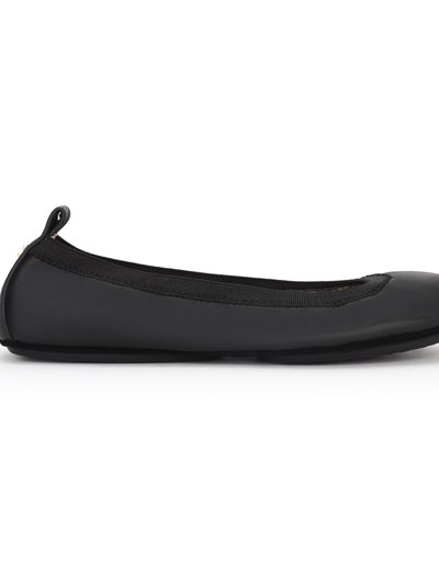 Yosi Samra Samara Foldable Ballet Flat In Black Leather product