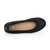 Samara Foldable Ballet Flat In Black Python Embossed Leather