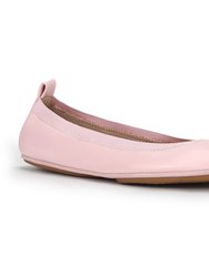 Samara Foldable Ballet Flat In Blush Patent Leather
