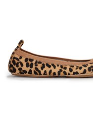 Samara Foldable Ballet Flat In Classic Leopard Calf Hair - Leopard