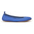 Samara Foldable Ballet Flat In Lapis Blue Leather - Lapis Blue