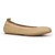 Samara Foldable Ballet Flat In Latte Leather