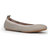 Samara Foldable Ballet Flat In Simply Taupe Leather - Simply Taupe