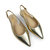 Vera Slingback Flat In Gold Leather