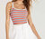 All Star Stripe Rib Tank In Poppy - Poppy