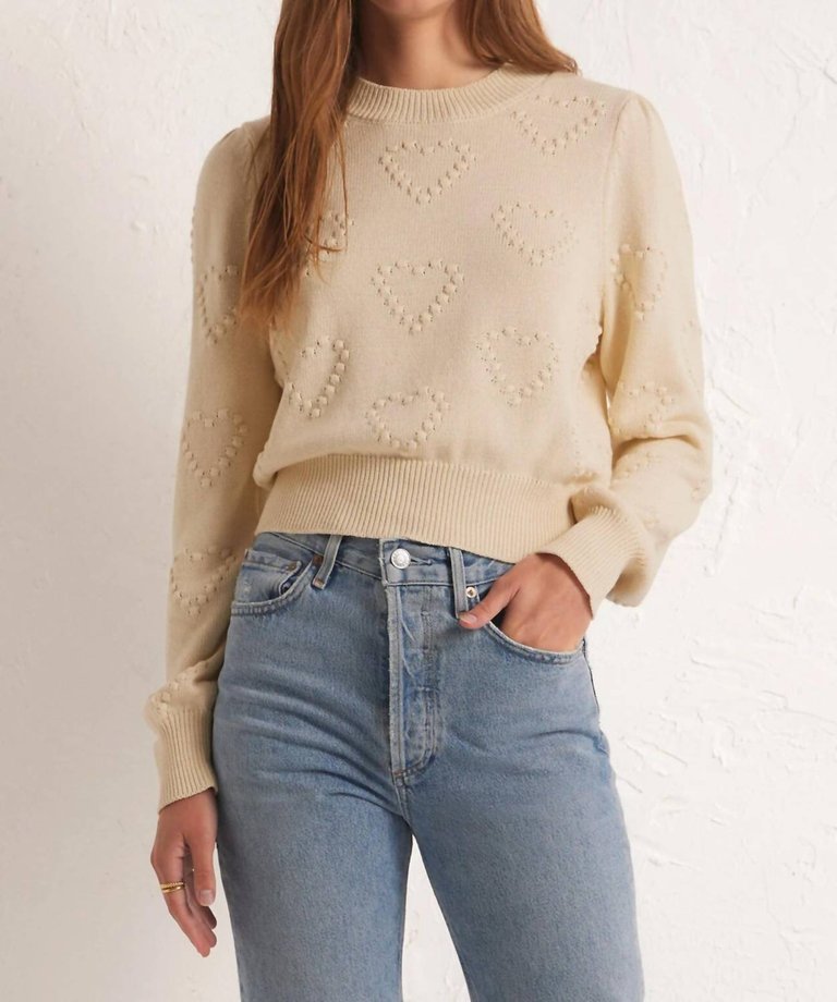 All We Need Is Love Sweater - Sandstone