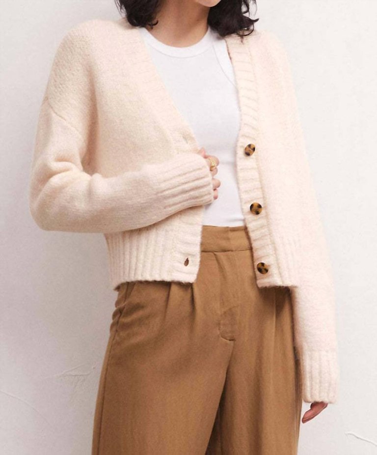 Allegra Cardigan In Sandstone - Sandstone