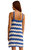 Allure Stripe Dress In Blue Wave