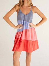 Amalfi Color Block Mini Dress - Bluebird