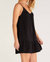 Amalia Gauze Mini Dress In Black