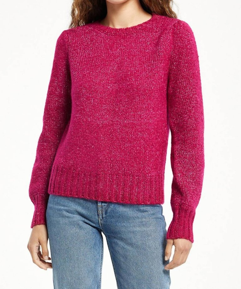 Annie Puff Sleeve Sweater - Pink