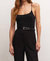 Anza Sparkle Cami Tank In Black - Black