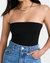 April Sleek Tube Top In Black