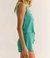 Atlantic Rib Tank Top In Green Lagoon