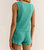 Atlantic Rib Tank Top In Green Lagoon