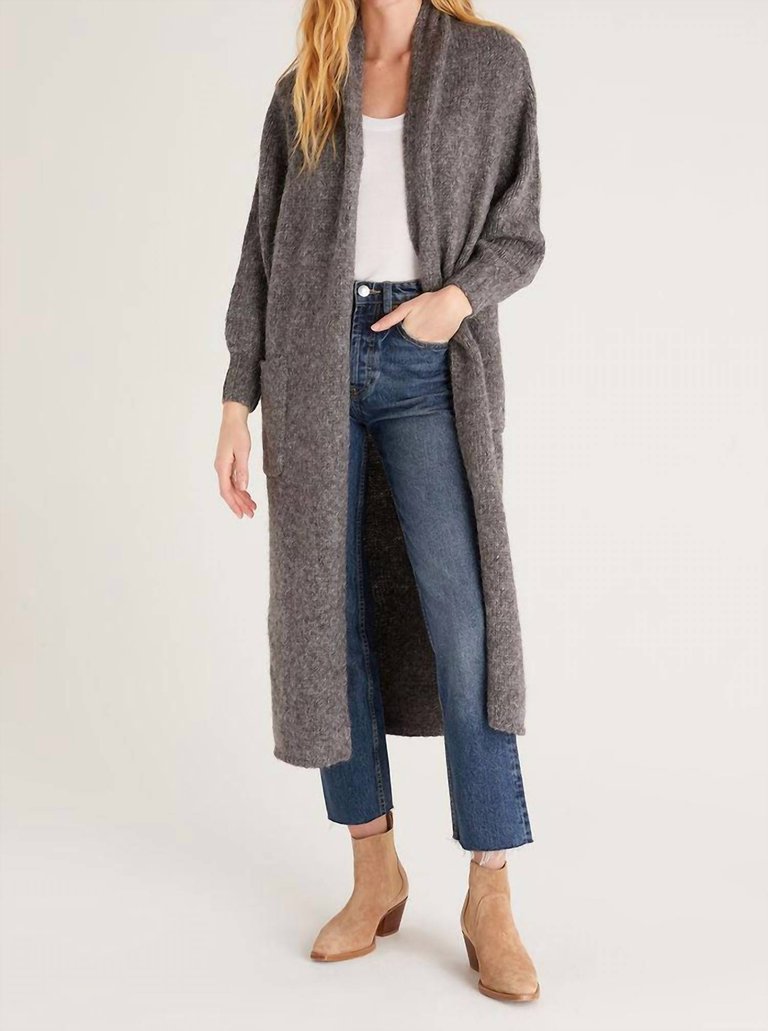 Audrey Duster Cardigan - Charcoal