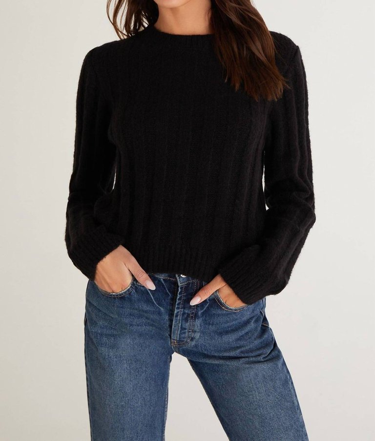 Beverly Rib Sweater - Black