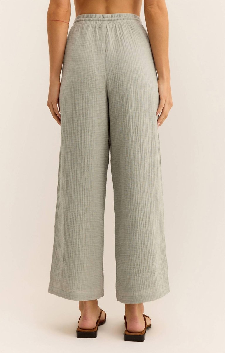 Bondi Gauze Pant In Pale Jade