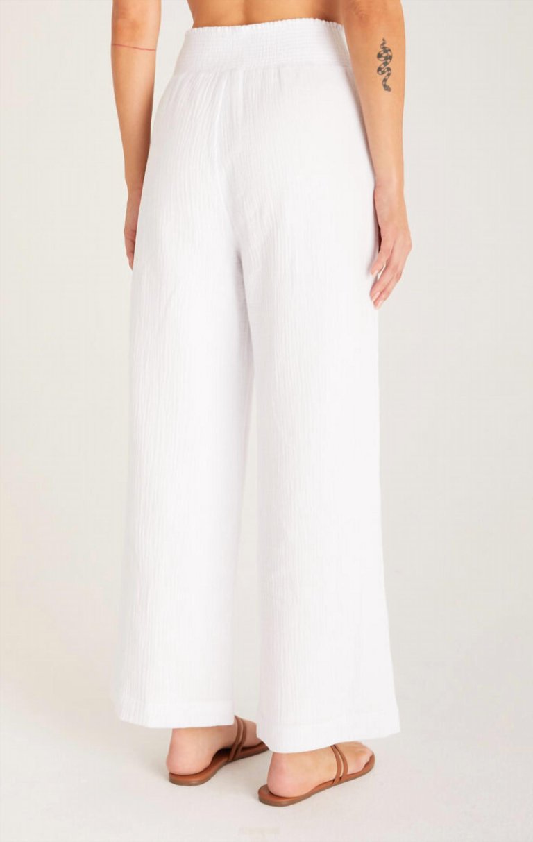 Cassidy Full Length Pant In White