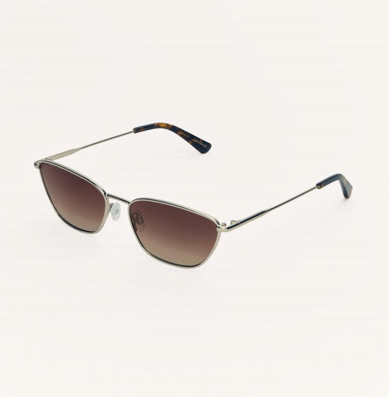 Catwalk Sunglasses In Silver-Brown