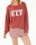 Celine Elf Long Sleeve Top In Red - Red