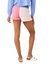 Color Block Shorts In Beige/pink