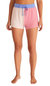 Color Block Shorts In Beige/pink - Beige/pink